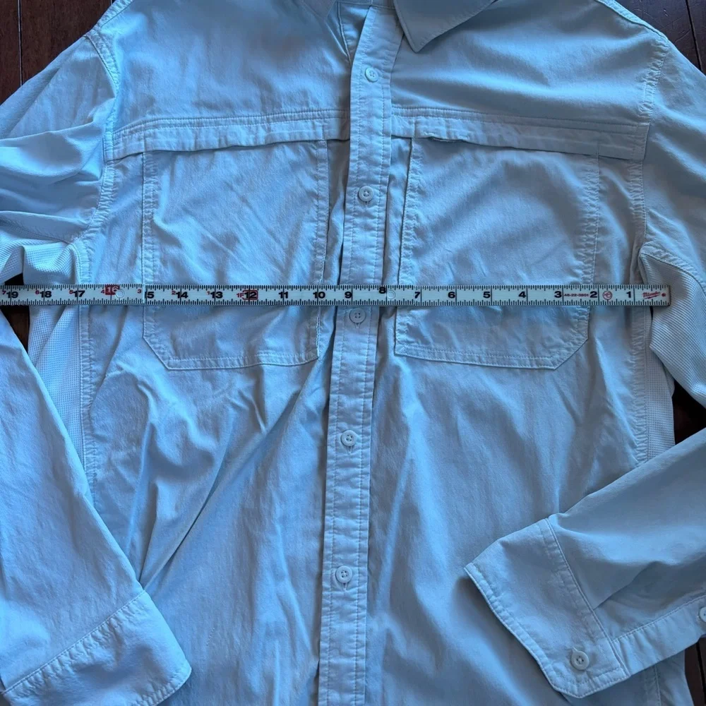 REI Co-op Men's White Outdoor Hiking Button-Down Shirt - Picture 8 of 10